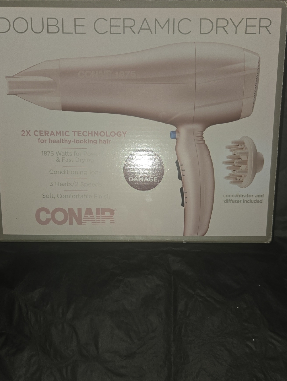 Conair Double Ceramic Hair Dryer - Blush Pink